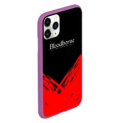 Чехол iPhone 11 Pro матовый Bloodborne souls краски, цвет: 3D-фиолетовый — фото 2