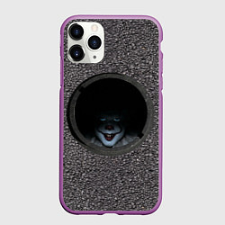 Чехол iPhone 11 Pro матовый Оно в люке, цвет: 3D-фиолетовый