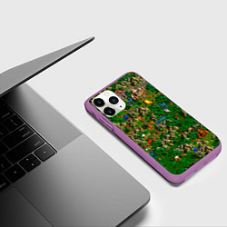 Чехол iPhone 11 Pro матовый Карта из Героев 3, цвет: 3D-фиолетовый — фото 2