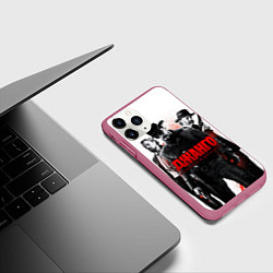 Чехол iPhone 11 Pro матовый Джанго освобожденный, цвет: 3D-малиновый — фото 2