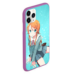 Чехол iPhone 11 Pro матовый Кирино Косака из OreImo, цвет: 3D-фиолетовый — фото 2