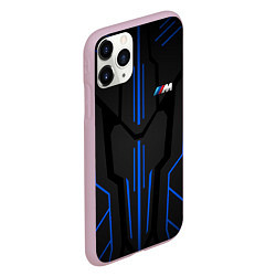 Чехол iPhone 11 Pro матовый Синяя броня - M-power, цвет: 3D-розовый — фото 2