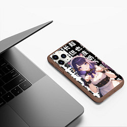 Чехол iPhone 11 Pro матовый Райден горничная - Геншин Импакт, цвет: 3D-коричневый — фото 2