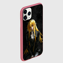 Чехол iPhone 11 Pro матовый Гидо - Ведьма и чудовище, цвет: 3D-малиновый — фото 2