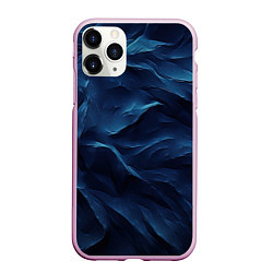 Чехол iPhone 11 Pro матовый Синие глубокие абстрактные волны