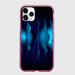 Чехол iPhone 11 Pro матовый Объемные пластины шаром, цвет: 3D-малиновый