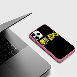 Чехол iPhone 11 Pro матовый Revenge Mask, цвет: 3D-малиновый — фото 2
