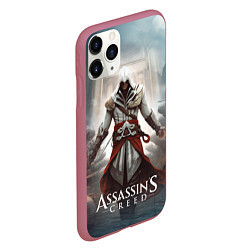 Чехол iPhone 11 Pro матовый Assassins creed poster game, цвет: 3D-малиновый — фото 2