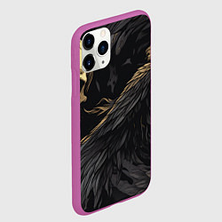 Чехол iPhone 11 Pro матовый Останки падших ангелов, цвет: 3D-фиолетовый — фото 2