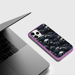 Чехол iPhone 11 Pro матовый Пепельное поле, цвет: 3D-фиолетовый — фото 2