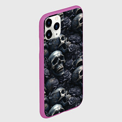 Чехол iPhone 11 Pro матовый Пепельное поле, цвет: 3D-фиолетовый — фото 2