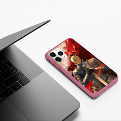 Чехол iPhone 11 Pro матовый Подземелье вкусностей - Лайос рыцарь, цвет: 3D-малиновый — фото 2
