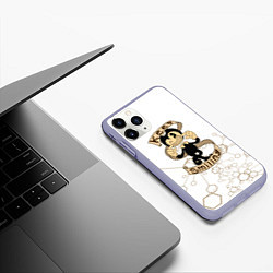 Чехол iPhone 11 Pro матовый Bendy and the Ink Machine dagames, цвет: 3D-светло-сиреневый — фото 2