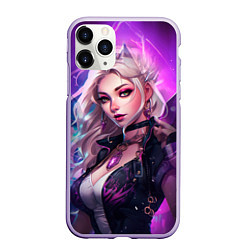 Чехол iPhone 11 Pro матовый League of Legends Kaisa Kda style