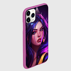 Чехол iPhone 11 Pro матовый League of Legends Kaisa Kda style, цвет: 3D-фиолетовый — фото 2
