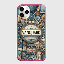 Чехол iPhone 11 Pro матовый Vanguard composition - ai art, цвет: 3D-малиновый