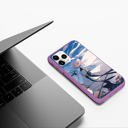 Чехол iPhone 11 Pro матовый Sousou no Frieren Фрирен beautiful, цвет: 3D-фиолетовый — фото 2