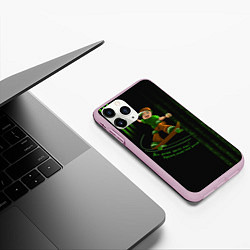 Чехол iPhone 11 Pro матовый Все фигня кроме пчел, цвет: 3D-розовый — фото 2