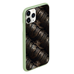 Чехол iPhone 11 Pro матовый Классическая старая броня текстура, цвет: 3D-салатовый — фото 2