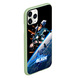 Чехол iPhone 11 Pro матовый Ева stellar blade, цвет: 3D-салатовый — фото 2
