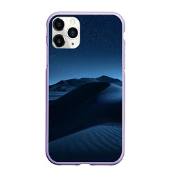 Чехол iPhone 11 Pro матовый Дюна - звездное небо, цвет: 3D-светло-сиреневый