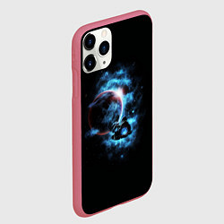 Чехол iPhone 11 Pro матовый Неизведанная планета, цвет: 3D-малиновый — фото 2