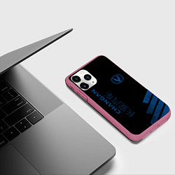 Чехол iPhone 11 Pro матовый Changan, цвет: 3D-малиновый — фото 2