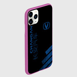 Чехол iPhone 11 Pro матовый Changan, цвет: 3D-фиолетовый — фото 2