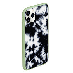 Чехол iPhone 11 Pro матовый Серый тай дай, цвет: 3D-салатовый — фото 2