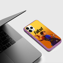 Чехол iPhone 11 Pro матовый Люси - Фаллаут, цвет: 3D-фиолетовый — фото 2