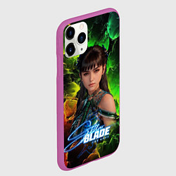 Чехол iPhone 11 Pro матовый Stellar Blade Eve, цвет: 3D-фиолетовый — фото 2