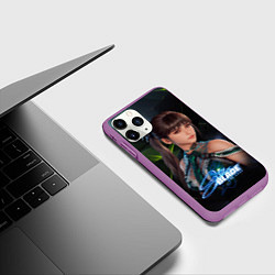 Чехол iPhone 11 Pro матовый Ева Stellar Blade, цвет: 3D-фиолетовый — фото 2