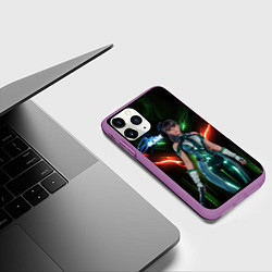 Чехол iPhone 11 Pro матовый Stellar Blade Eve в полный рост, цвет: 3D-фиолетовый — фото 2