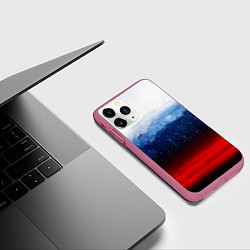 Чехол iPhone 11 Pro матовый Небо России, цвет: 3D-малиновый — фото 2