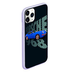 Чехол iPhone 11 Pro матовый Немецкая спортивная машина Porsche 968, цвет: 3D-светло-сиреневый — фото 2