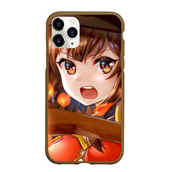 Чехол iPhone 11 Pro матовый Konosuba Мэгумин cute, цвет: 3D-коричневый