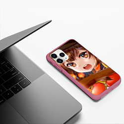 Чехол iPhone 11 Pro матовый Konosuba Мэгумин cute, цвет: 3D-малиновый — фото 2