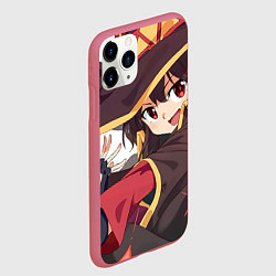 Чехол iPhone 11 Pro матовый Konosuba Мэгумин cute, цвет: 3D-малиновый — фото 2
