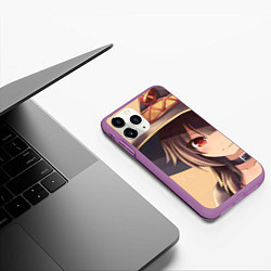 Чехол iPhone 11 Pro матовый Konosuba Мэгумин cute, цвет: 3D-фиолетовый — фото 2