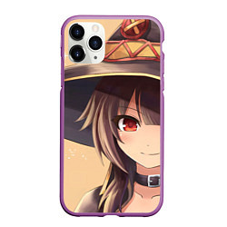 Чехол iPhone 11 Pro матовый Konosuba Мэгумин cute, цвет: 3D-фиолетовый