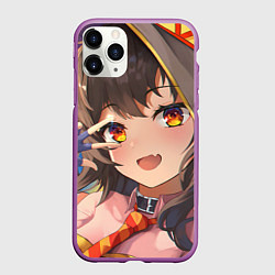 Чехол iPhone 11 Pro матовый Konosuba Мэгумин cute, цвет: 3D-фиолетовый