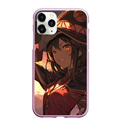 Чехол iPhone 11 Pro матовый Konosuba Мэгумин cute, цвет: 3D-розовый