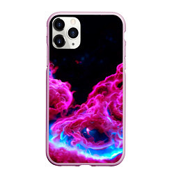 Чехол iPhone 11 Pro матовый Розовый густой туман - inferno pink, цвет: 3D-розовый