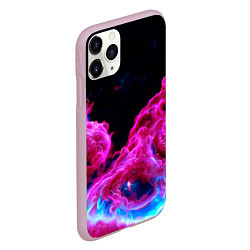 Чехол iPhone 11 Pro матовый Розовый густой туман - inferno pink, цвет: 3D-розовый — фото 2