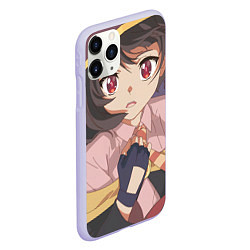 Чехол iPhone 11 Pro матовый Konosuba Мэгумин cute, цвет: 3D-светло-сиреневый — фото 2