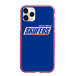 Чехол iPhone 11 Pro матовый Skufers, цвет: 3D-малиновый