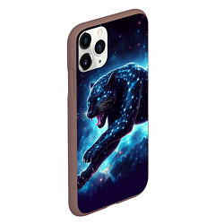 Чехол iPhone 11 Pro матовый Fantastic star panter - ai art fantasy, цвет: 3D-коричневый — фото 2