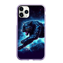 Чехол iPhone 11 Pro матовый Fantastic star panter - ai art fantasy, цвет: 3D-светло-сиреневый