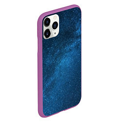 Чехол iPhone 11 Pro матовый Космическая вселенная млечный путь, цвет: 3D-фиолетовый — фото 2