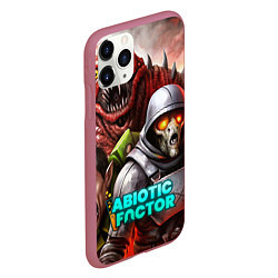Чехол iPhone 11 Pro матовый Abiotic Factor и разные монстры, цвет: 3D-малиновый — фото 2